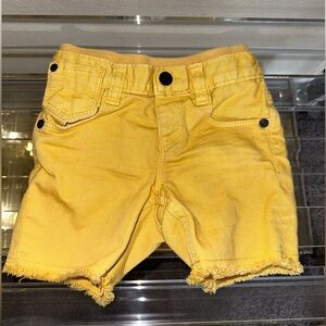 Baby Gap Yellow Frayed Shorts